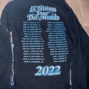 Bad Bunny original merch shirt Long Sleeve Tour Shirt